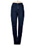 Just Black Color Block Blue Jeans Size 27 waist - photo 1
