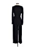 Nicole Miller New York Solid Black Jumpsuit Size S - photo 2