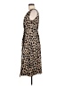 MNG Suit 100% Polyester Animal Print Brown Casual Dress Size 6 - photo 5