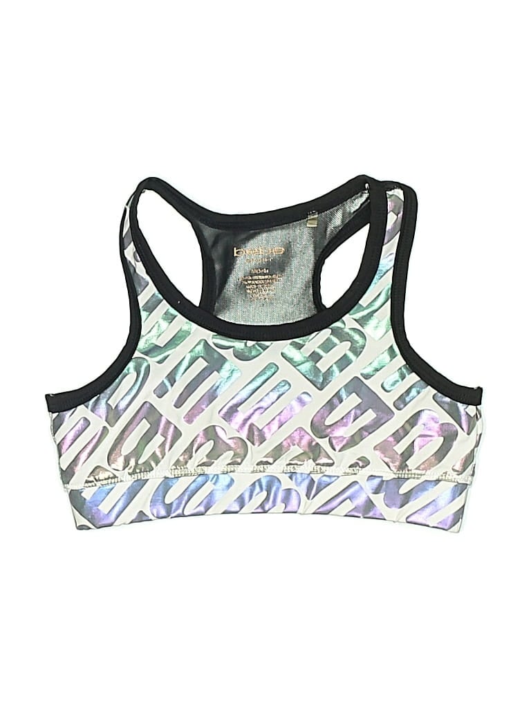 Pre-owned Bebe Kids' Tank Top Silver Halter Neckline Tops