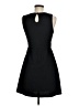Moon Collection 100% Polyester Solid Black Casual Dress Size M - photo 2