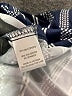 Always Indigo Stripes Blue 3/4 Sleeve Blouse Size L - photo 8