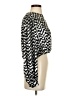 Zara Chevron-herringbone Black Long Sleeve Blouse Size S - photo 4