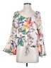 Assorted Brands 100% Polyester White 3/4 Sleeve Blouse Size S - photo 1
