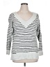 Caslon Stripes Silver Pullover Sweater Size XL - photo 1