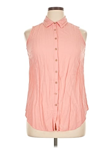 DressBarn Sleeveless Button-Down Shirt (view 1)