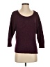 Sparkle & Fade Tweed Purple Pullover Sweater Size S - photo 1