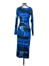 Topshop Graphic Blue Cocktail Dress Size 0 - 2 - photo 2