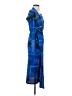 Topshop Graphic Blue Cocktail Dress Size 0 - 2 - photo 4
