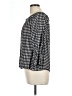 Sanctuary 100% Rayon Houndstooth Black 3/4 Sleeve Blouse Size L - photo 5