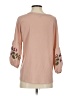 Roz & Ali 100% Polyester Pink 3/4 Sleeve Blouse Size XS - photo 2