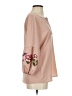 Roz & Ali 100% Polyester Pink 3/4 Sleeve Blouse Size XS - photo 4