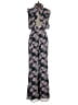Ali & Jay 100% Polyester Floral Black Blue Jumpsuit Size XS - photo 2