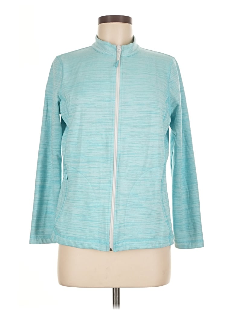 Pre-owned T By Talbots Track Jacket In Blue