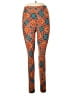 Lularoe Print Orange Leggings One size - photo 1
