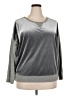 Alfani Metallic Color Block Silver Pullover Sweater Size XXL - photo 1