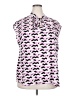 Bar III 100% Polyester Pink Sleeveless Blouse Size 2X - photo 1
