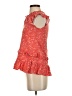 Wallflower 100% Rayon Red Sleeveless Blouse Size S - photo 5