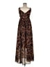 Assorted Brands Animal Print Brown Casual Dress Size S - photo 1