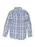Nordstrom Checkered-gingham Blue Long Sleeve Button-Down Shirt Size 6 - photo 2