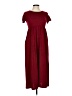 Assorted Brands 100% Polyester Burgundy Casual Dress Size 12 - photo 1