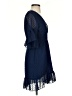 showpo 100% Polyester Polka Dots Blue Cocktail Dress Size 4 - photo 4