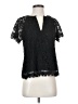 J.Crew Black Short Sleeve Blouse Size XS - photo 1