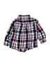 Janie and Jack 100% Cotton Plaid Blue Long Sleeve Button-Down Shirt Size 6-12 mo - photo 2