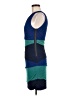 BCBGMAXAZRIA Color Block Blue Cocktail Dress Size M - photo 5