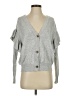 Line & Dot Gray 3/4 Sleeve Top Size S - photo 1