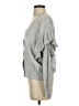 Line & Dot Gray 3/4 Sleeve Top Size S - photo 5