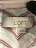 Ann Taylor LOFT 100% Rayon Stripes Ivory Long Sleeve Button-Down Shirt Size L - photo 7