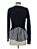 Autumn Cashmere 100% Cotton Checkered-gingham Blue Pullover Sweater Size XS - photo 2