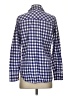 J.Crew 100% Cotton Checkered-gingham Blue Long Sleeve Button-Down Shirt Size 2 - photo 2