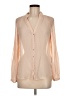 Zara Basic 100% Polyester Tan Long Sleeve Blouse Size M - photo 1