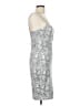 Hot Miami Styles 100% Polyester Paisley Silver Black Cocktail Dress Size L - photo 4