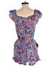 RACHEL Rachel Roy 100% Rayon Paisley Blue Romper Size S - photo 2