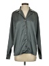 Collusion 100% Polyester Metallic Gray Long Sleeve Blouse Size 4 - photo 1