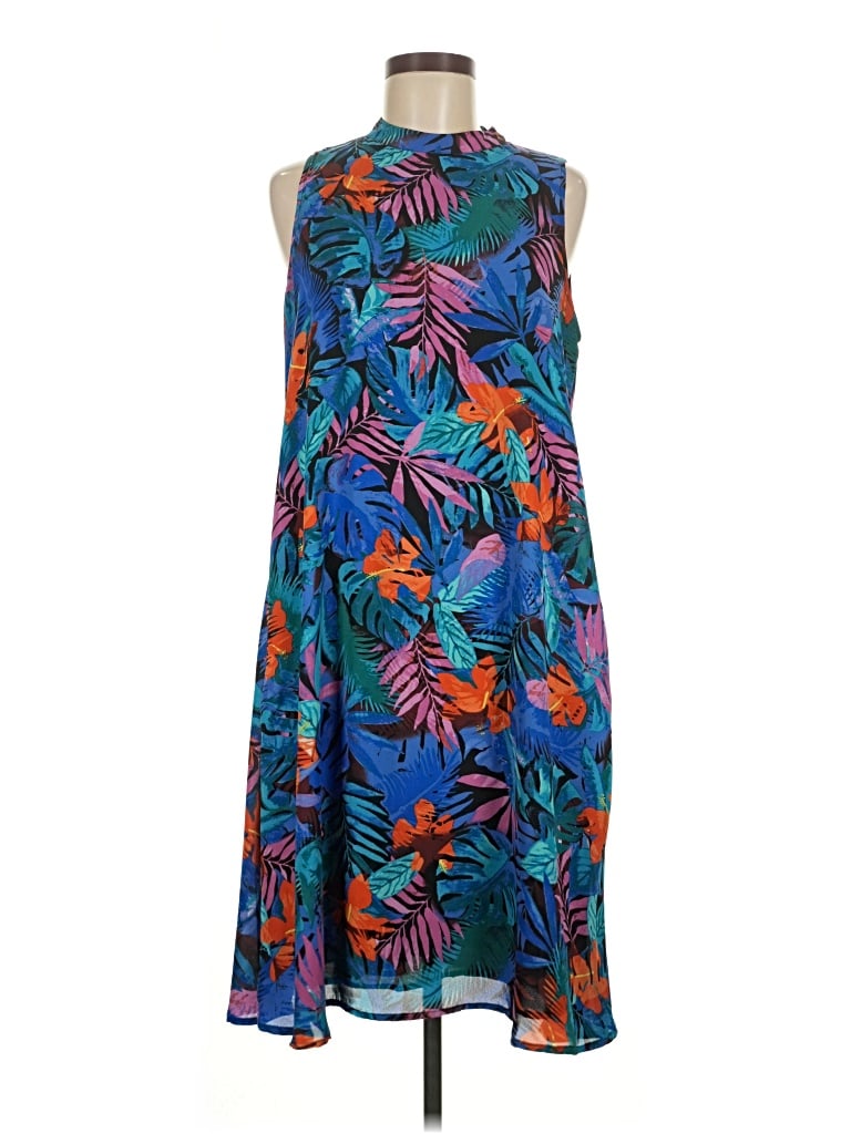 Pre-owned Investments Casual Dress In Blue