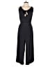 HD in Paris Solid Black Jumpsuit Size S - photo 1