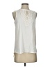 Pale Sky Ivory Sleeveless Blouse Size S - photo 1