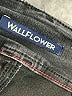 Wallflower Solid Black Denim Shorts Size 7 - photo 3