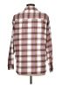 Jachs Girlfriend Plaid Brown Tan Long Sleeve Button-Down Shirt Size M - photo 2