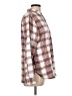 Jachs Girlfriend Plaid Brown Tan Long Sleeve Button-Down Shirt Size M - photo 4