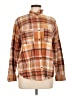 Universal Thread 100% Cotton Plaid Brown Long Sleeve Button-Down Shirt Size M - photo 1