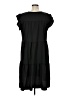 Hipster Row Solid Black Casual Dress Size XL - photo 2