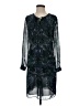 CAbi 100% Polyester Print Blue Cocktail Dress Size XS - photo 1