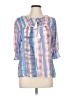 Sharagano Blue 3/4 Sleeve Blouse Size L - photo 1