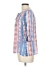 Sharagano Blue 3/4 Sleeve Blouse Size L - photo 5