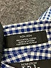Nordstrom 100% Cotton Checkered-gingham Blue Long Sleeve Button-Down Shirt Size 10 - photo 4